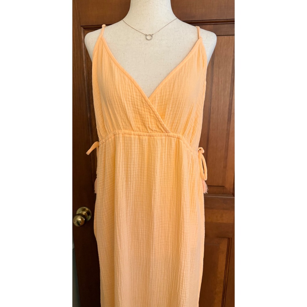 Xhilaration Swimsuit Coverup‎ Dress Womens XL Orange Sorbet Strappy Maxi